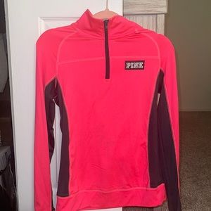 Pink quarter zip sweat shirt XS hot pink